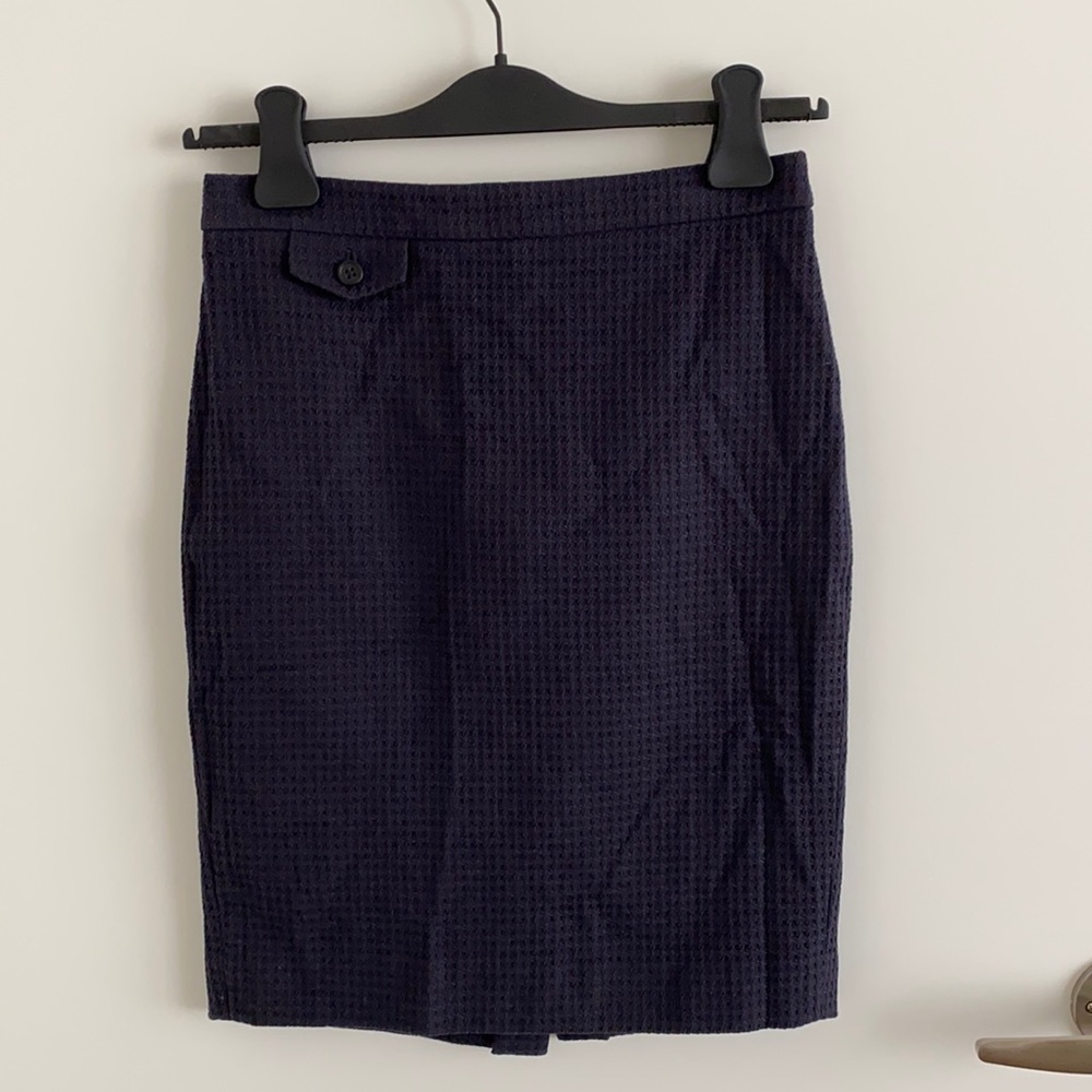 J.Crew Navy Blue No. 2 Pencil Skirt, size 00